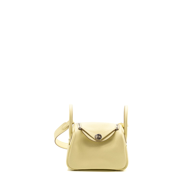 Hermes Mini Lindy II Clemence Jaune Milton SHW Stamp W