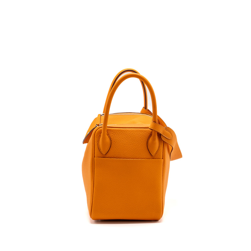 Hermes Lindy 30 Clemence Apricot SHW Stamp D