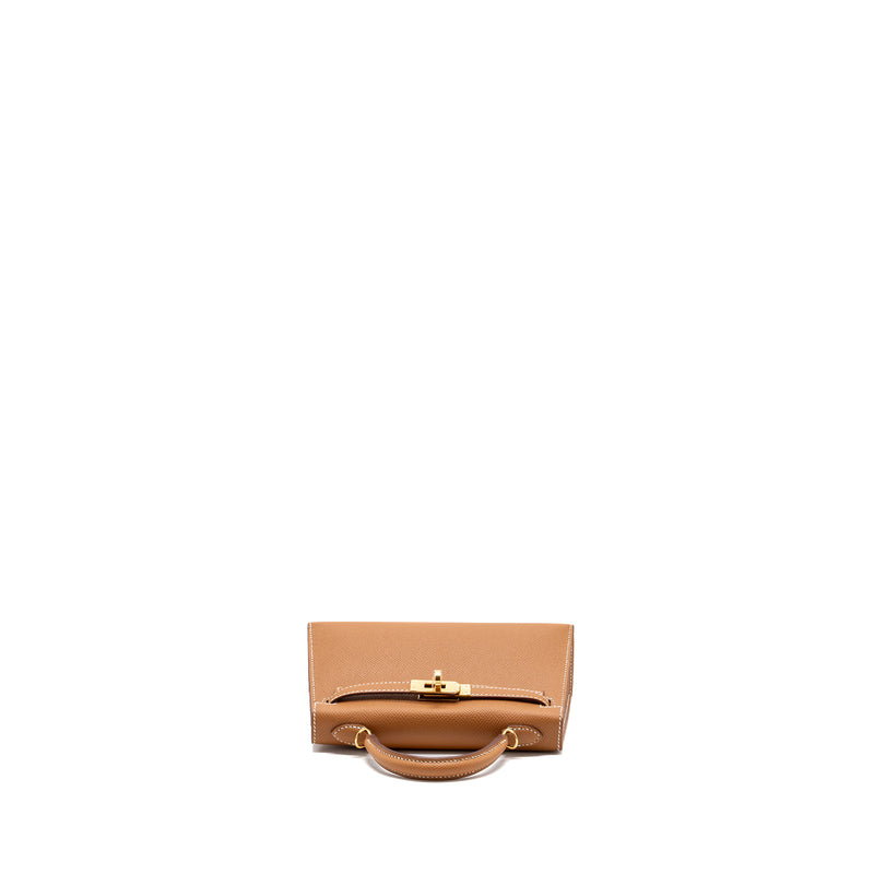 Hermes mini kelly II epsom gold GHW stamp B