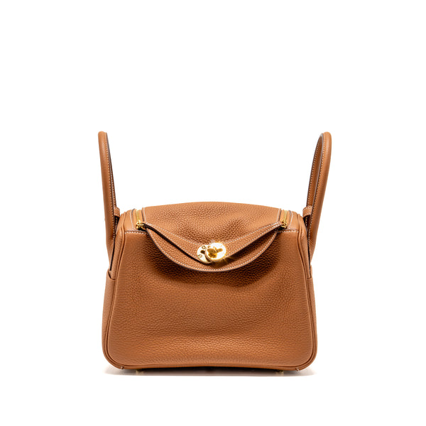 Hermes Lindy 26 Clemence Gold GHW Stamp Z