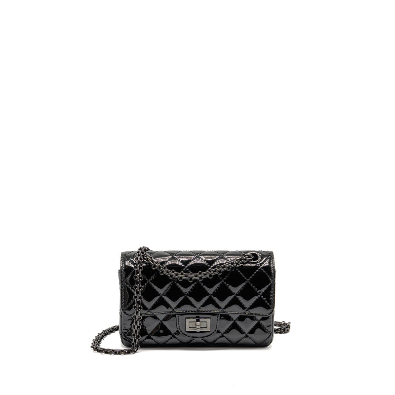 Chanel Mini 2.55 Reissue Patent SO Black
