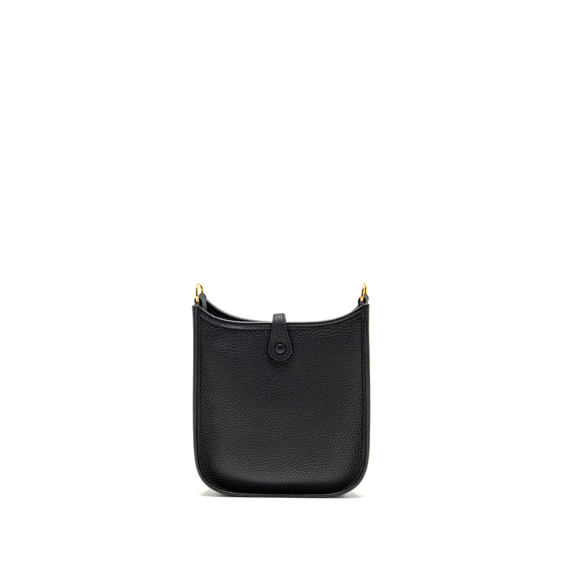 Hermes Mini Evelyne Clemence Black GHW Stamp Y