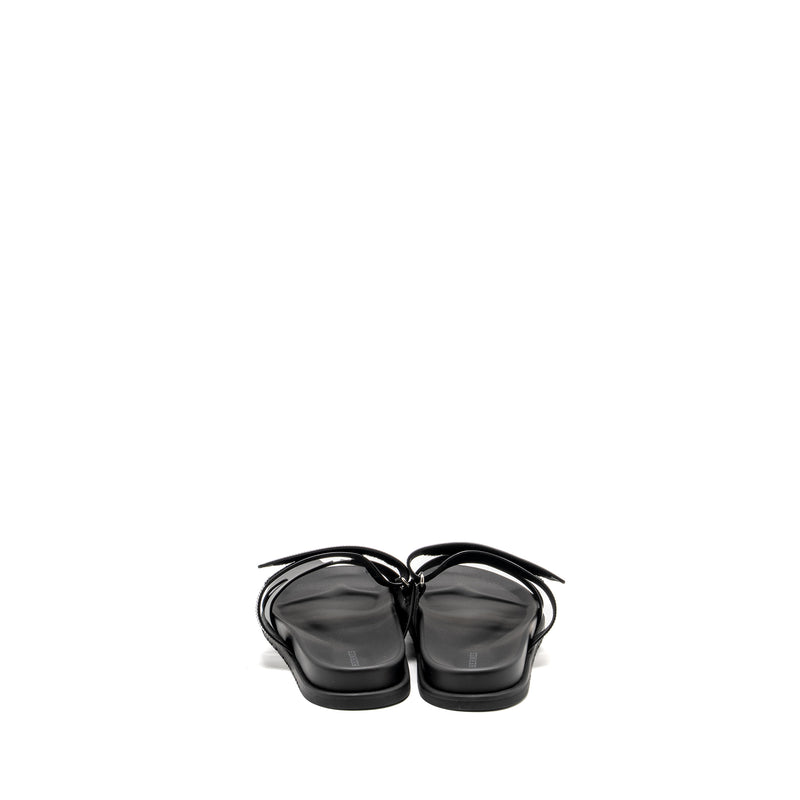 Hermes Size 45 Homme Chypre Sandals Black