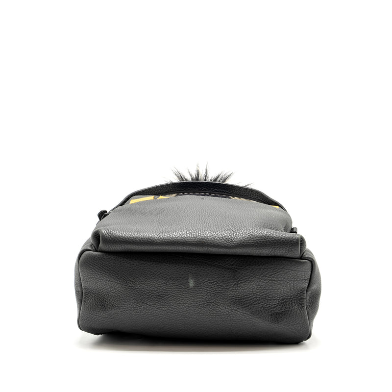 FENDI Large Backpack Calfskin/ Fur/ Crocodile Multicolor SHW