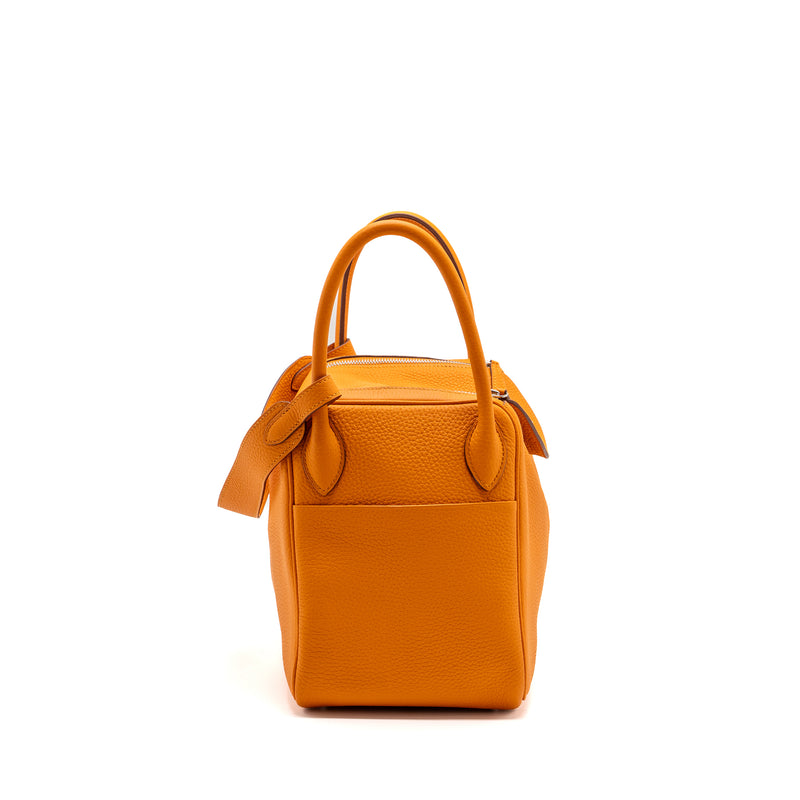 Hermes Lindy 30 Clemence Apricot SHW Stamp D