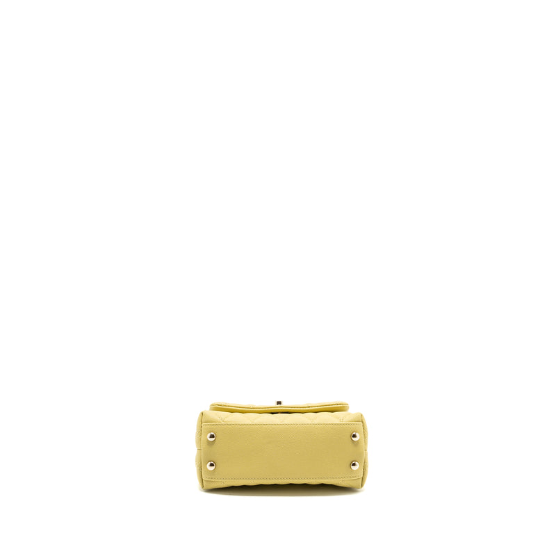 Chanel Mini Cocohandle caviar Yellow LGHW