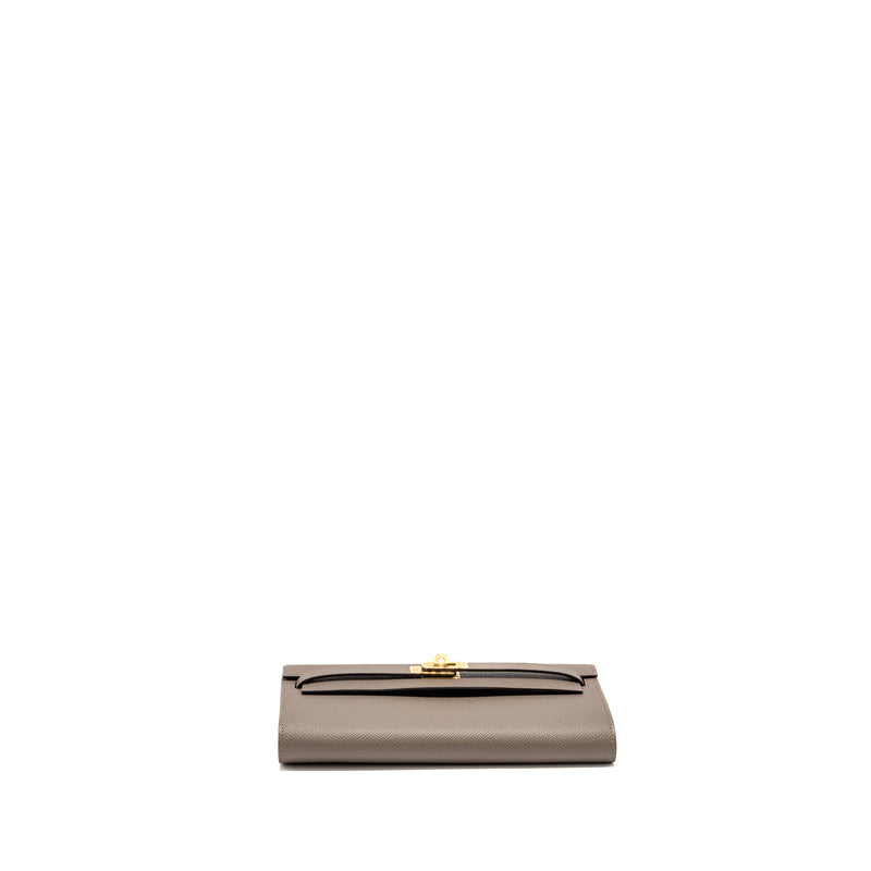 Hermes Kelly To Go Epsom Gris Etain GHW Stamp K