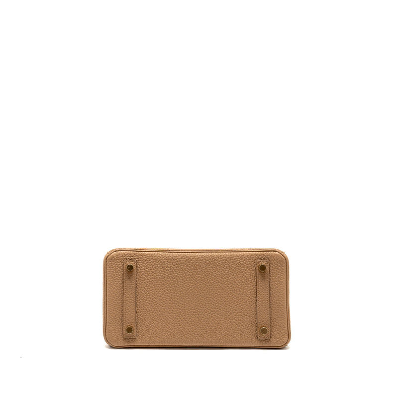 HERMES Birkin 25 Togo 0M Chai GHW Stamp U