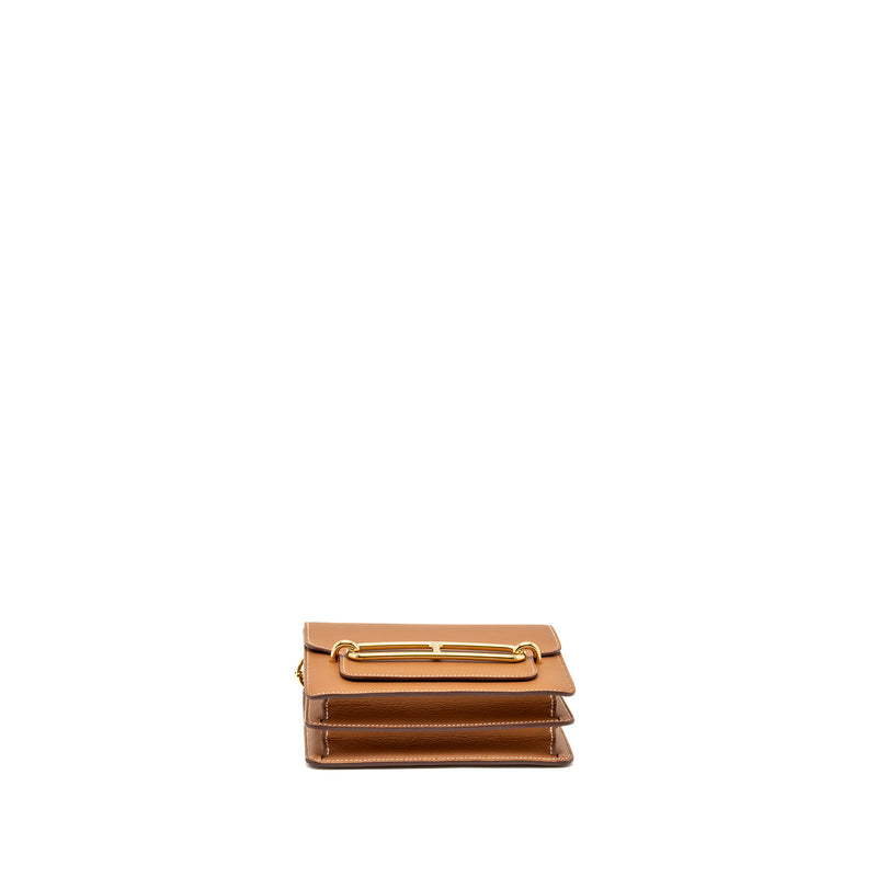 Hermes Mini Roulis Evercolor Gold GHW Stamp Y