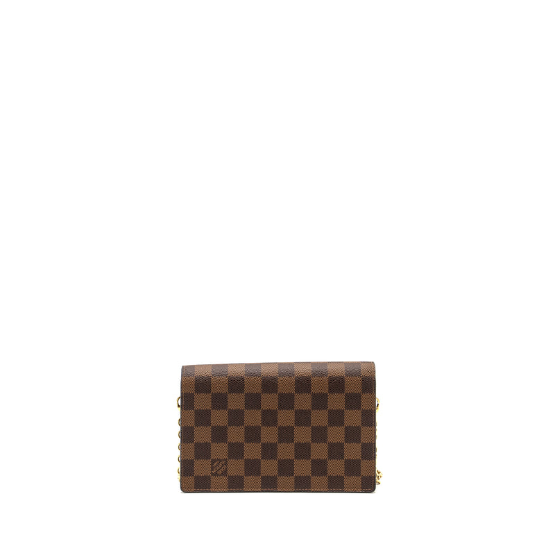 Louis Vuitton Vavin Chain Wallet Damier Ebene Canvas GHW