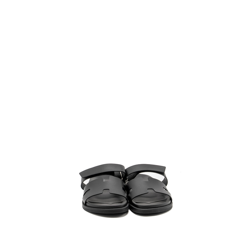 Hermes Size 45 Homme Chypre Sandals Black