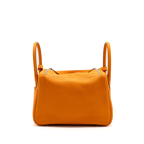 Hermes Lindy 30 Clemence Apricot SHW Stamp D