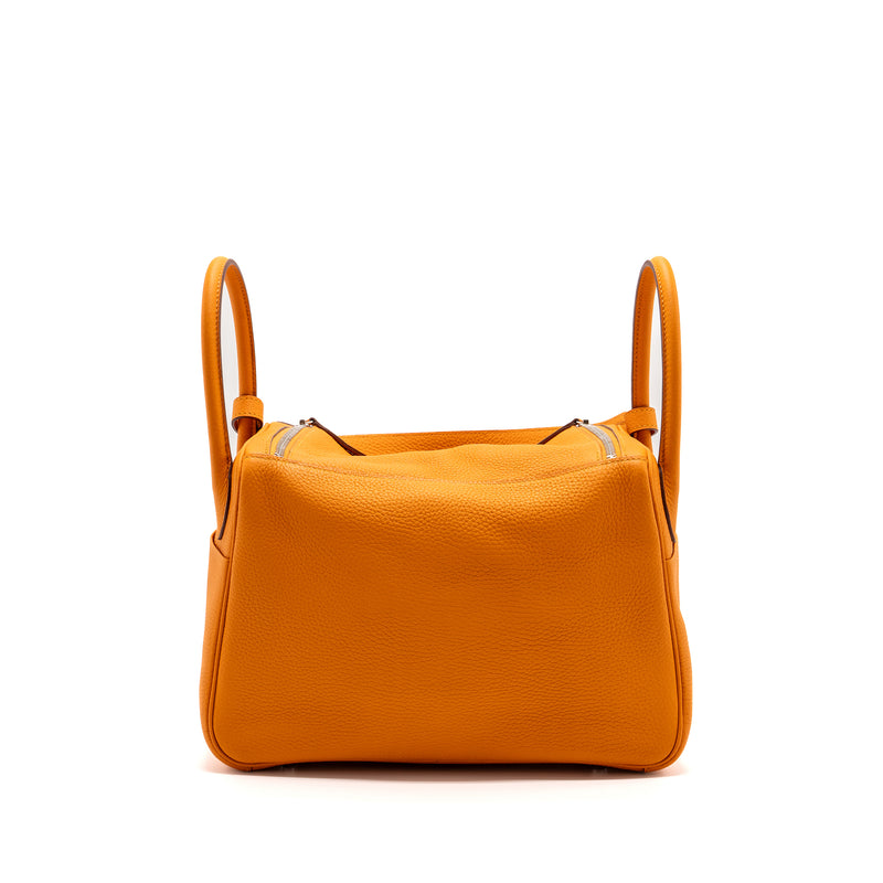 Hermes Lindy 30 Clemence Apricot SHW Stamp D