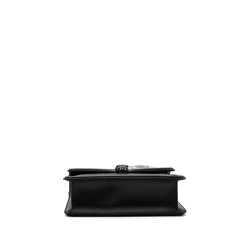 Bvlgari Serpenti forever flap bag calfskin black ruthenium Hardware