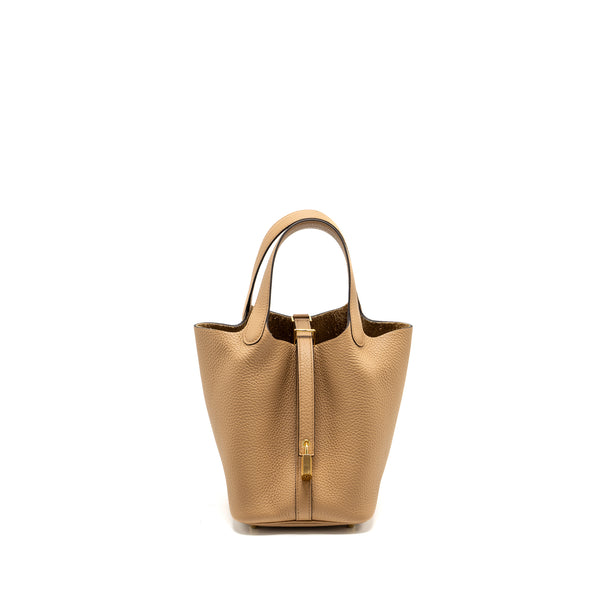Hermes Picotin 18 Lock Bag Clemence Chai GHW Stamp U