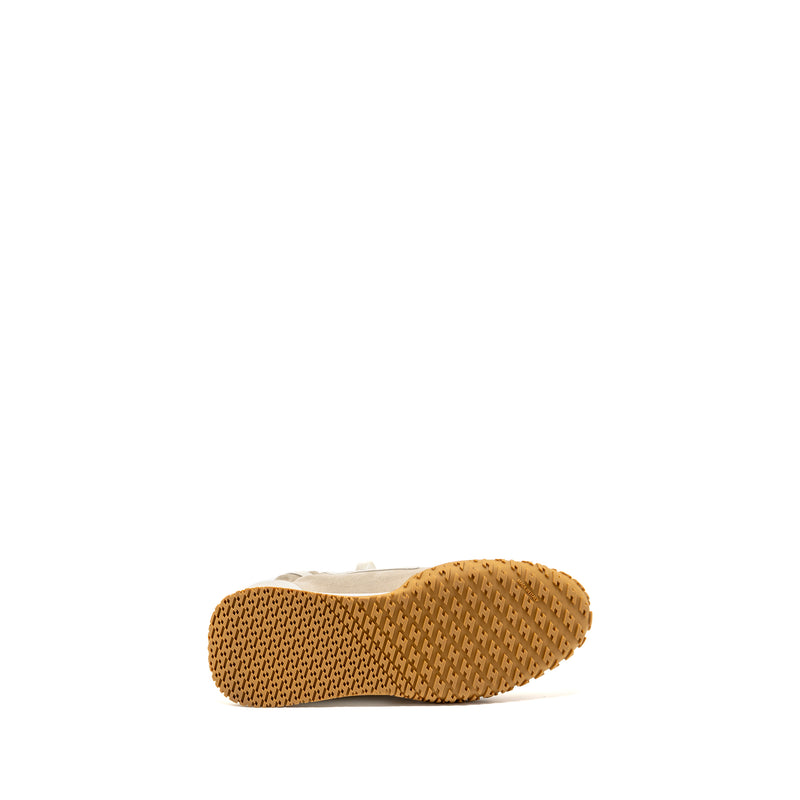 Hermes size 38 jet sneaker Nappa / suede goatskin Beige Esquisse / Glaise