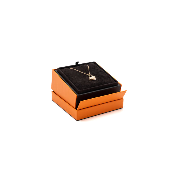 Hermes Amulette Constance pendant rose gold diamonds