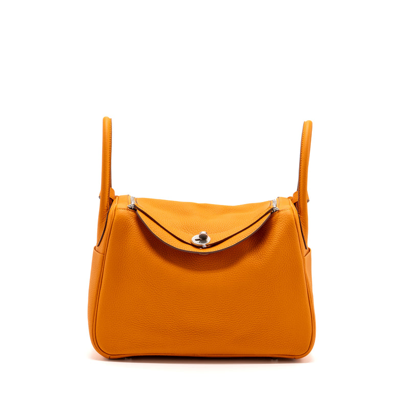 Hermes Lindy 30 Clemence Apricot SHW Stamp D