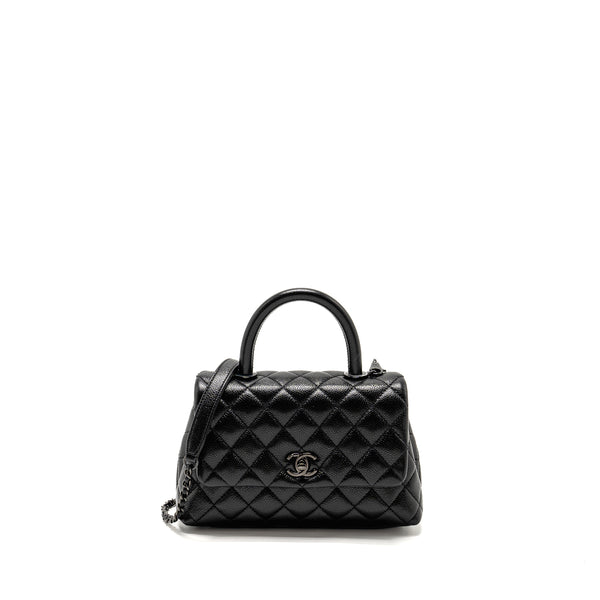 Chanel Small coco handle caviar So Black