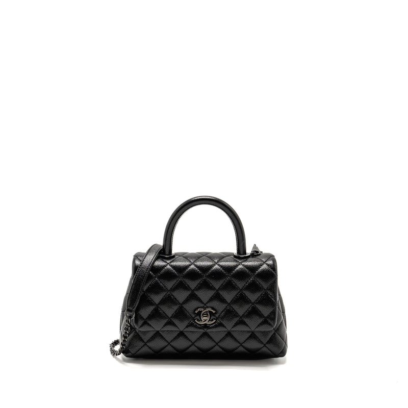 Chanel Small coco handle caviar So Black