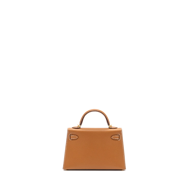 Hermes mini kelly II epsom gold GHW stamp B