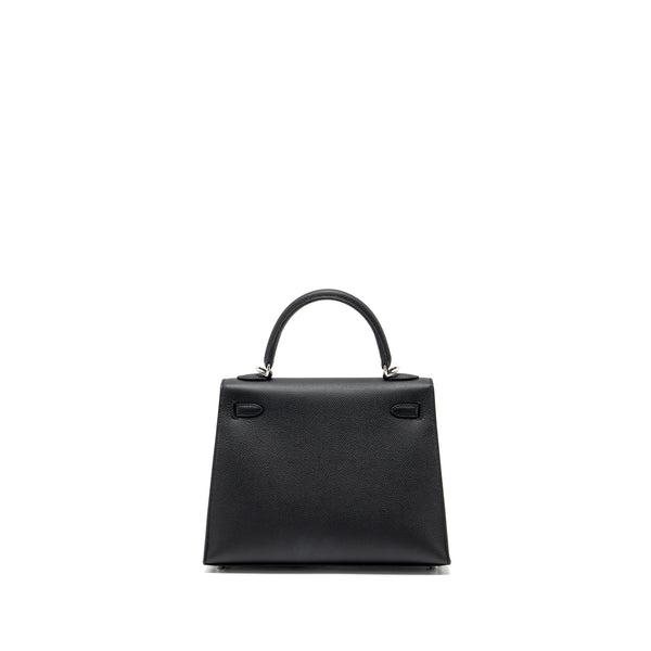 Hermes Kelly 25 Epsom Black SHW Stamp B