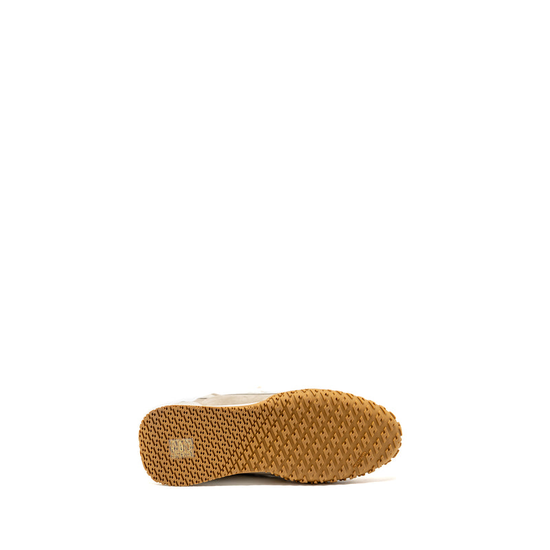 Hermes size 38 jet sneaker Nappa / suede goatskin Beige Esquisse / Glaise