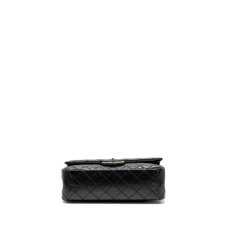 CHANEL Small 2.55 Reissue Flap Bag Aged Calfskin Black GHW