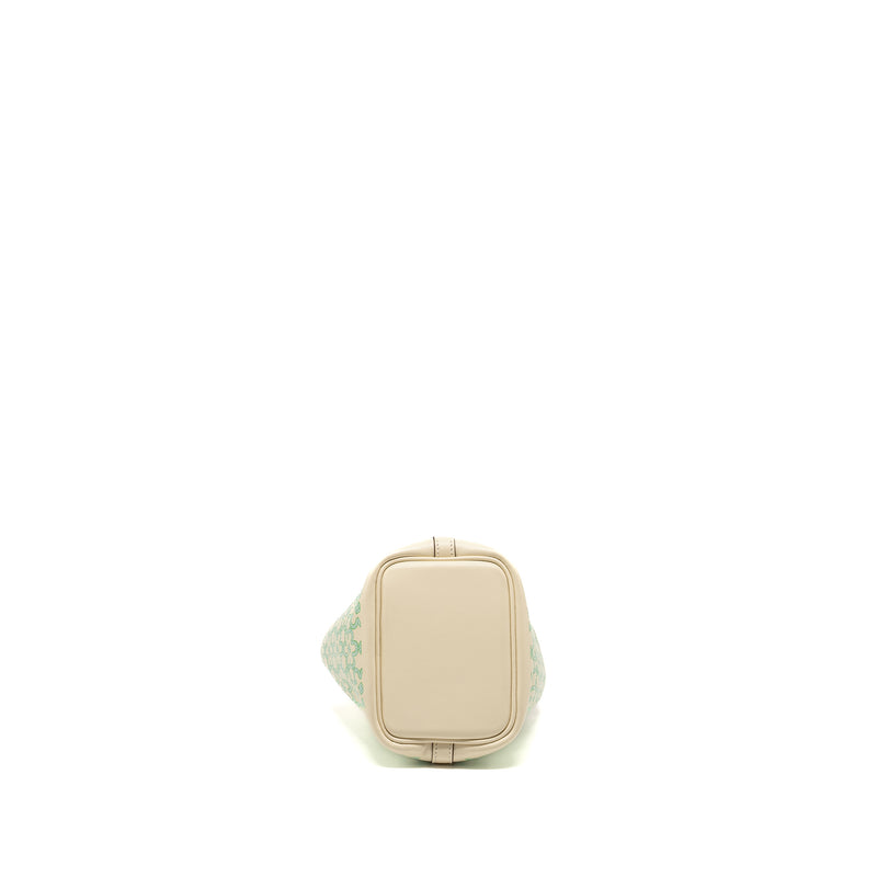 Hermes Lucky Daisy Micro Picotin Swift Nata/Vert/Blanc SHW Stamp U