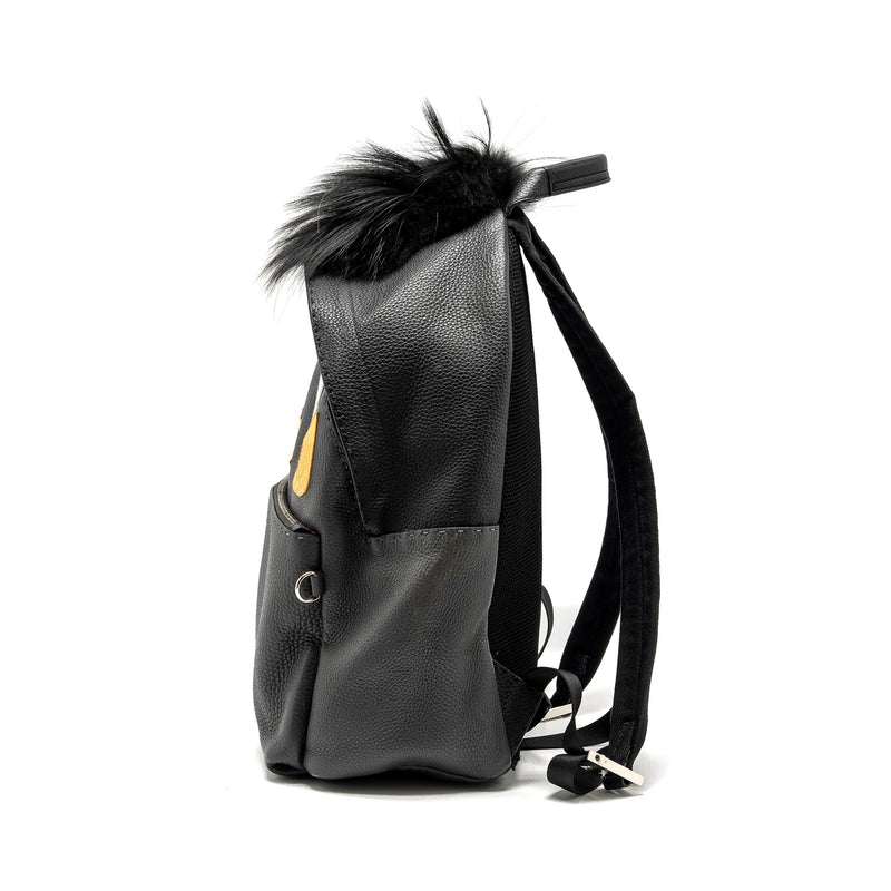 FENDI Large Backpack Calfskin/ Fur/ Crocodile Multicolor SHW