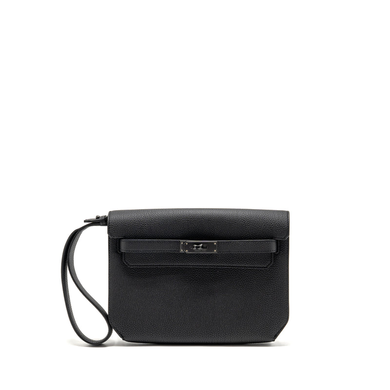 Hermes Pochette Kelly Depeches 25 Togo So Black Stamp B