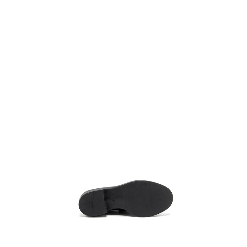 Prada Size 36 Loafer Calfskin Black SHW