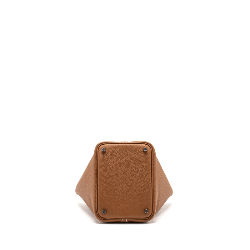 Hermes Picotin 18 Lock Bag Clemence Gold SHW Stamp U
