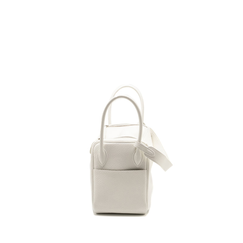 Hermes Lindy 26 Clemence Blanc SHW Stamp Y