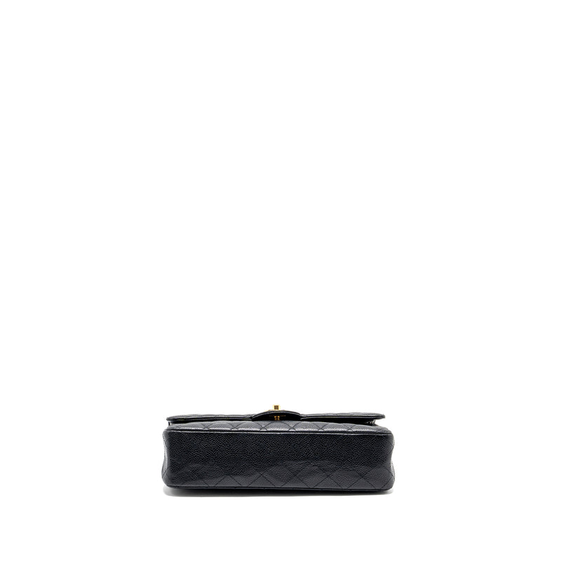 Chanel Medium classic double flap bag caviar Black GHW