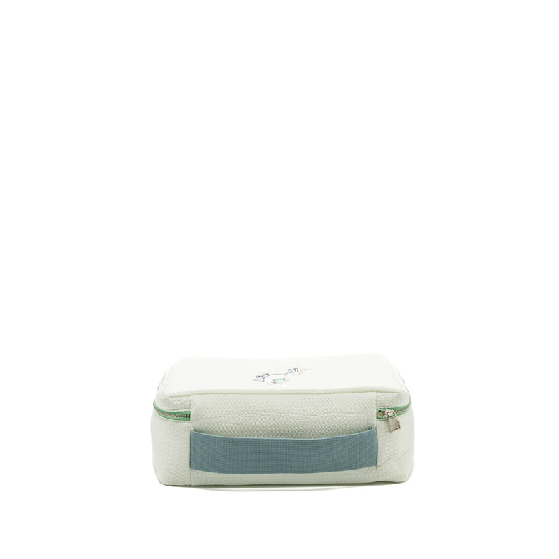 Hermes Toogo Cabriole Case, Medium Model Cotton Vert Aqua SHW