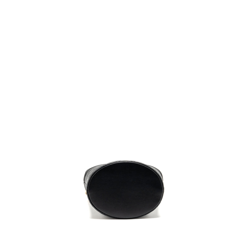 Chanel Top Handle Boy Bucket Bag Lambskin Black GHW