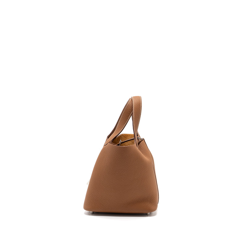 Hermes Picotin 18 Lock Bag Clemence Gold SHW Stamp U