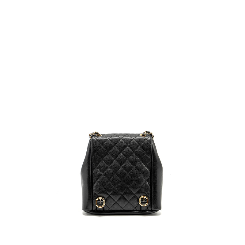 Chanel Triple Pack Backpack Caviar Black LGHW (microchip)