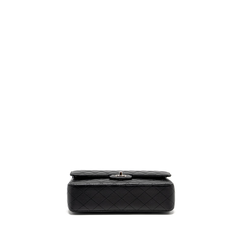 Chanel Medium Classic Double Flap Bag Caviar Black SHW (Microchip)