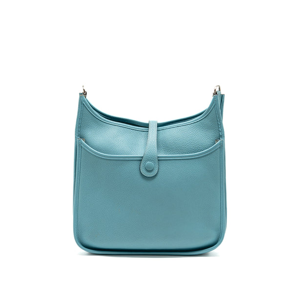 Hermes evelyne 29 clemence blue atoll SHW Stamp T