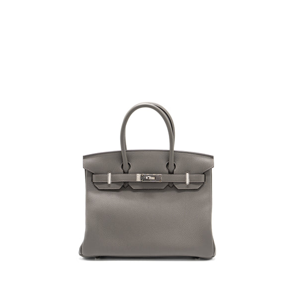 Hermes Birkin 25 Togo Gris Meyer SHW Stamp U