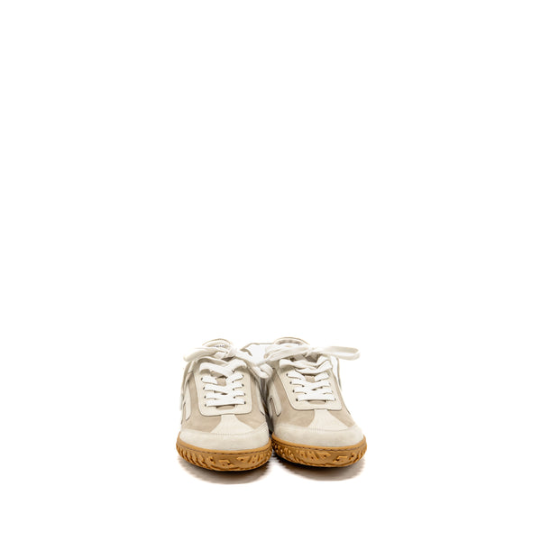 Hermes size 38 jet sneaker Nappa / suede goatskin Beige Esquisse / Glaise