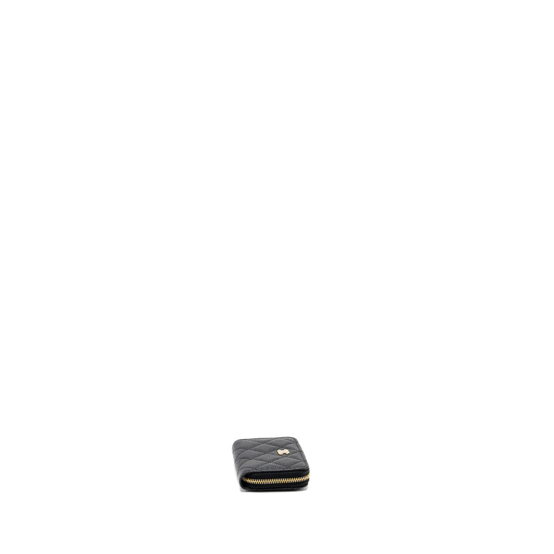 Chanel Zipper Card Holder Caviar Black GHW(Microchip)