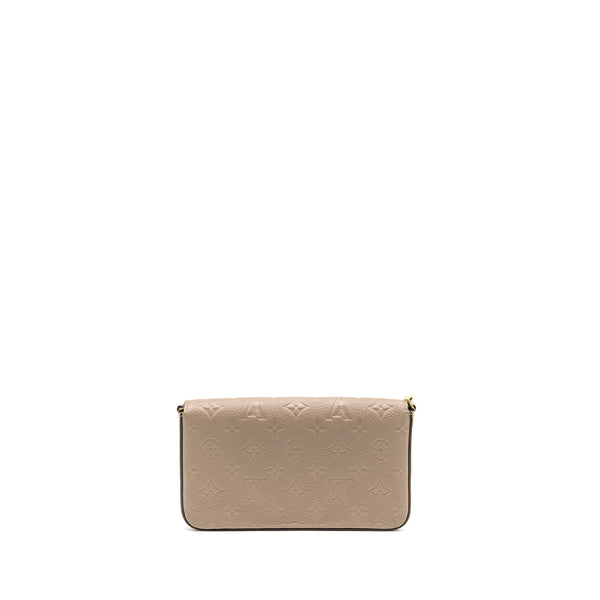 Louis Vuitton Felicie Pochette Monogram Empreinte Tourterelle GHW