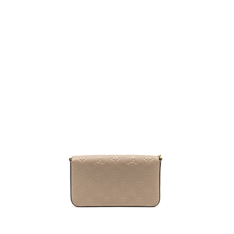 Louis Vuitton Felicie Pochette Monogram Empreinte Tourterelle GHW