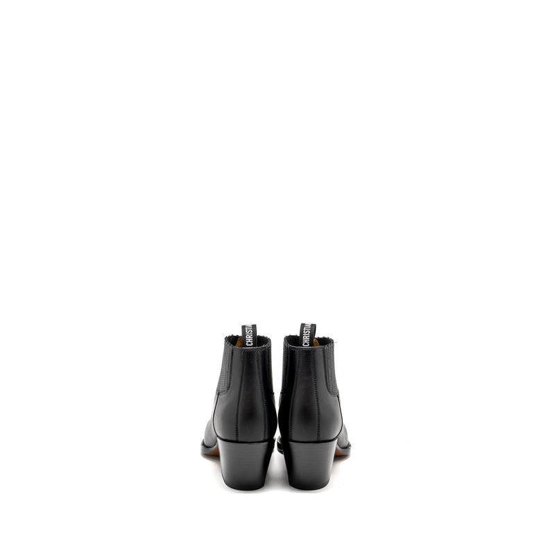 Dior Size 37 L.A Heeled Ankle Boots Black