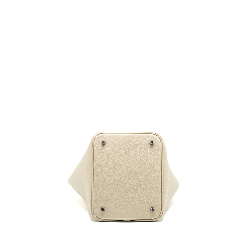 Hermes Picotin 22 Lock Bag Clemence Beton SHW Stamp U