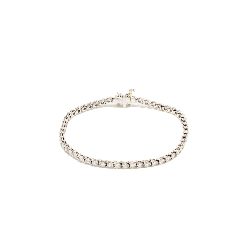 Tiffany Size Medium Tennis Bracelet Platinum Diamonds