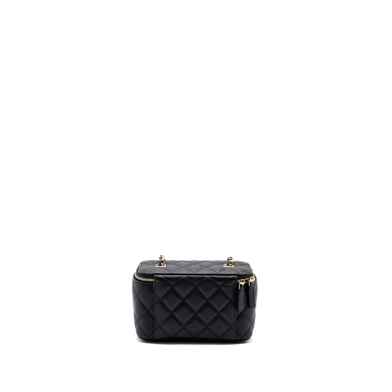 Chanel Long Vanity Case Caviar Black LGHW